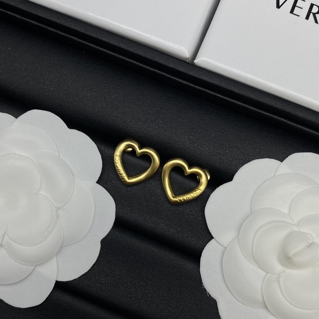 Versace Fashion Hollow Heart Earrings