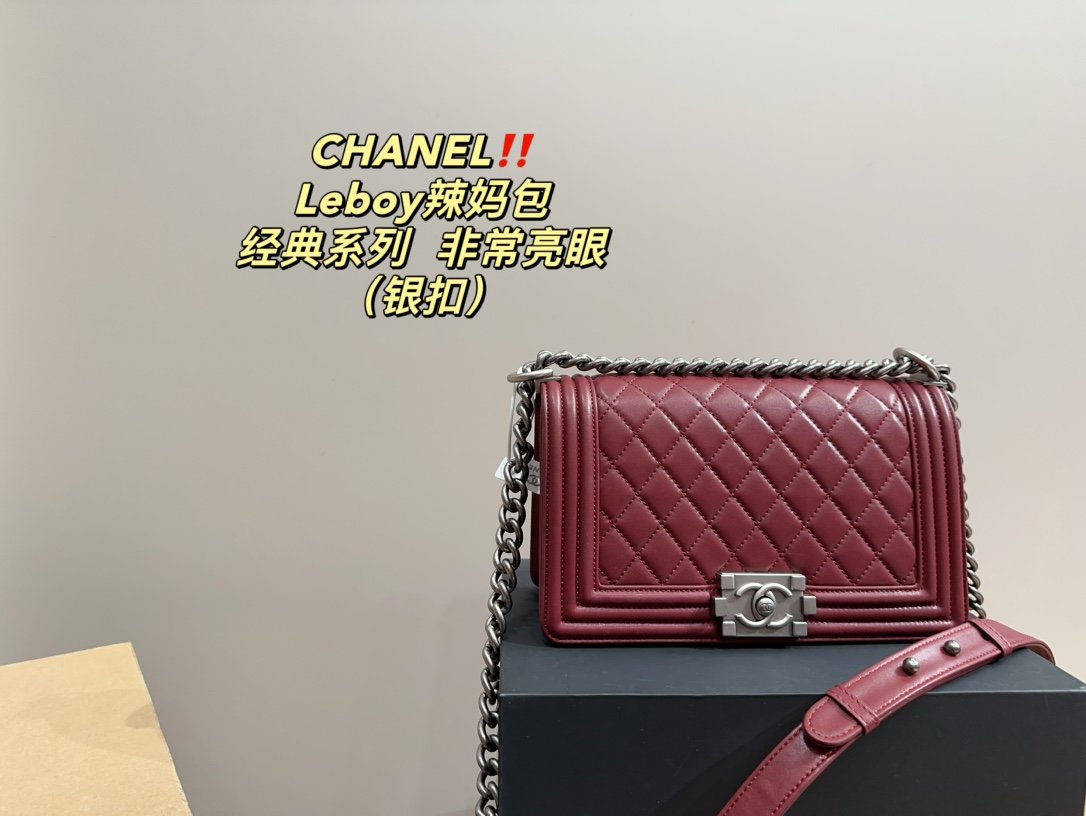 Chanel Leboy Silver Button Underarm Bag