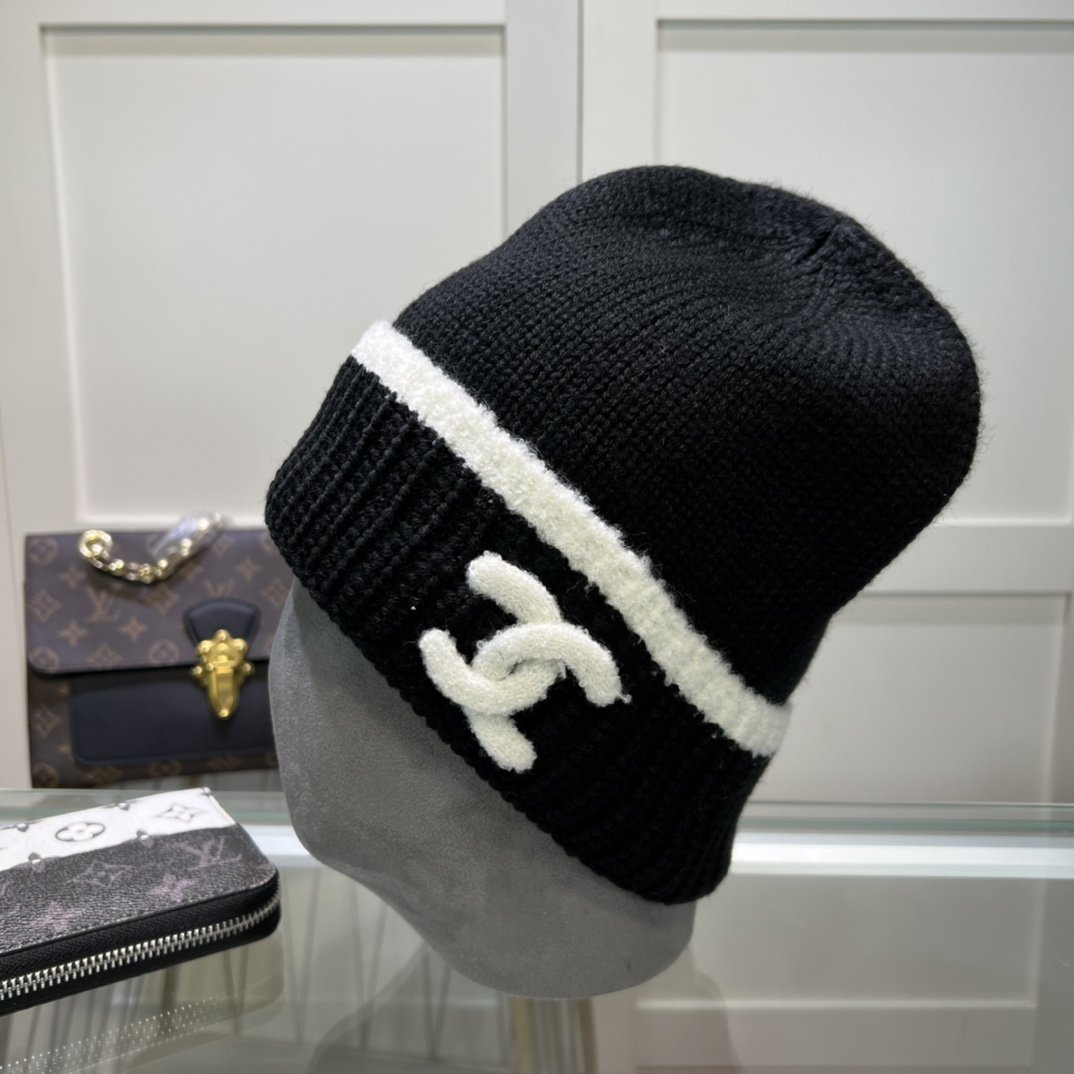 Chanel Autumn/Winter Fashion Soft and Comfortable Knitted Hat