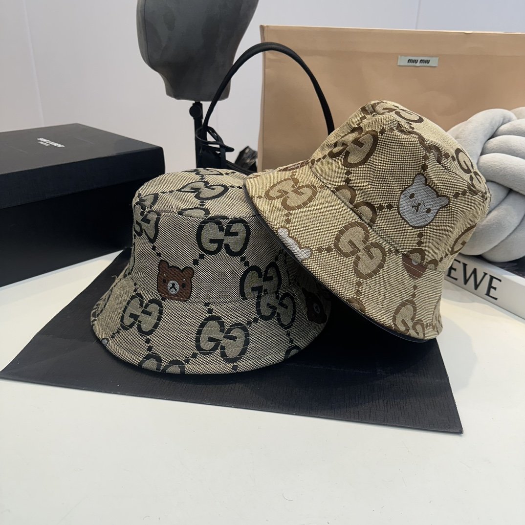 Gucci Classic Jacquard Fabric Fishing Hat