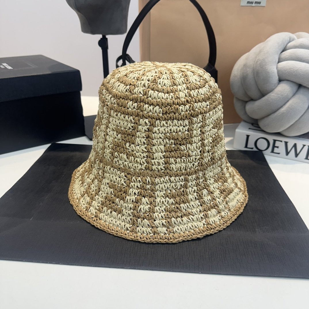 Fendi new woven straw hat
