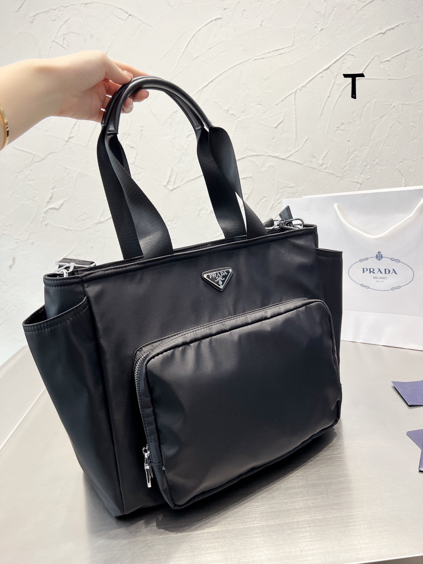 Prada new 22Tote shopping bag