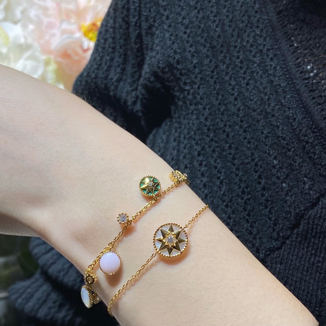 Dior Five Flower Compass Bracelet