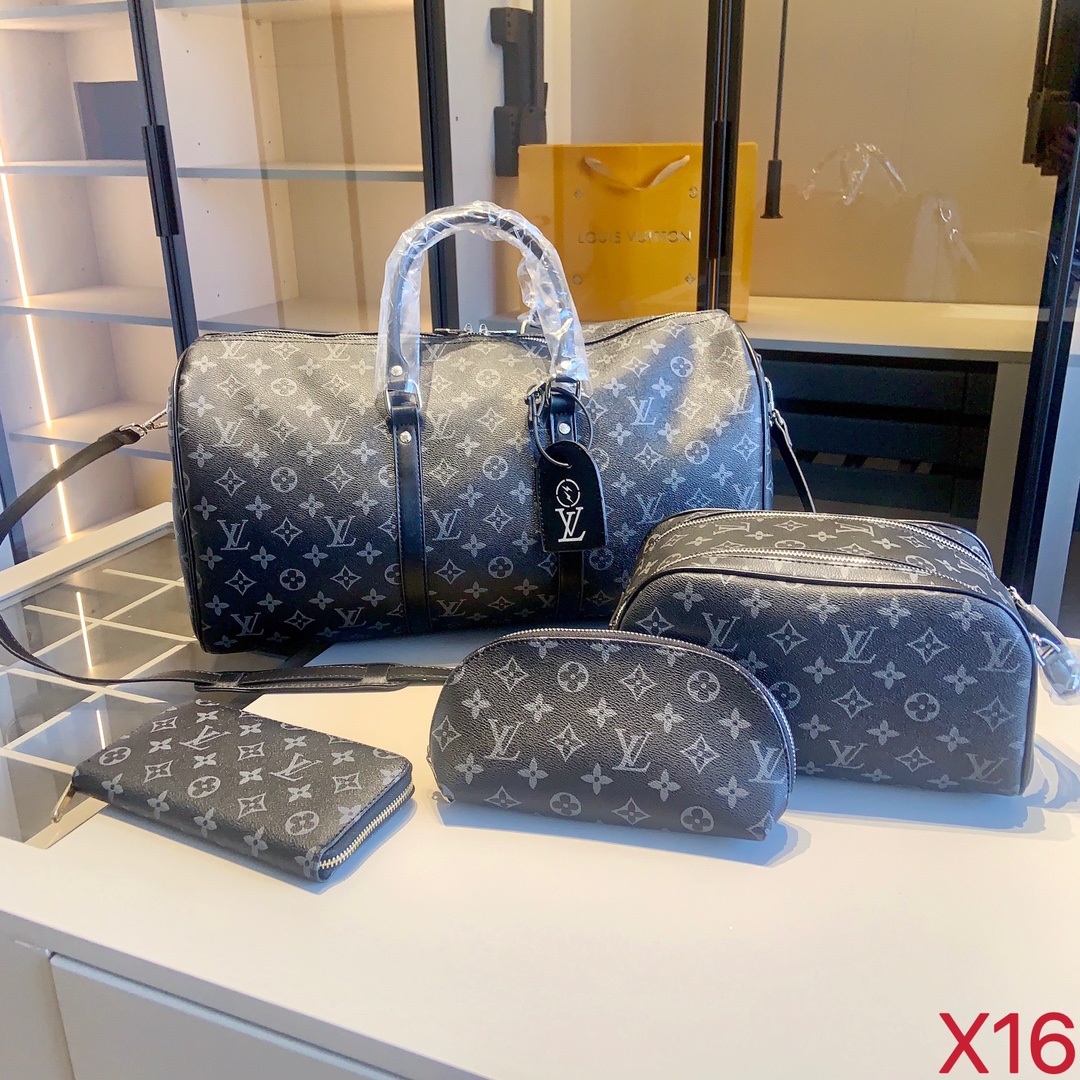 LV Travel bags combination (Travel bag+Cosmetic bag+Wallet）