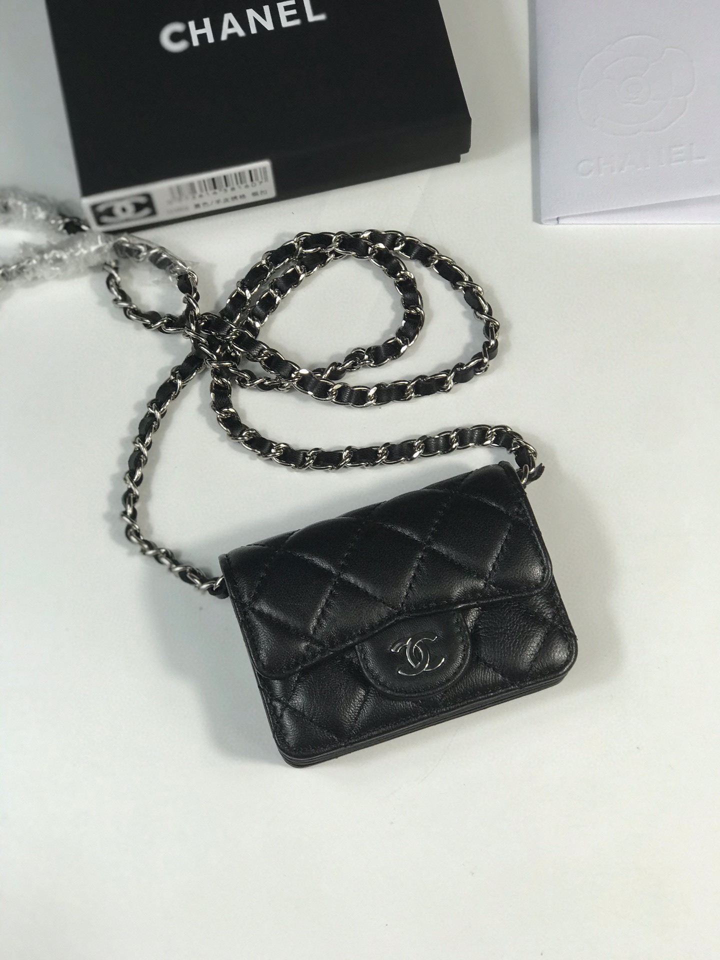 Chanel mini chain card bag