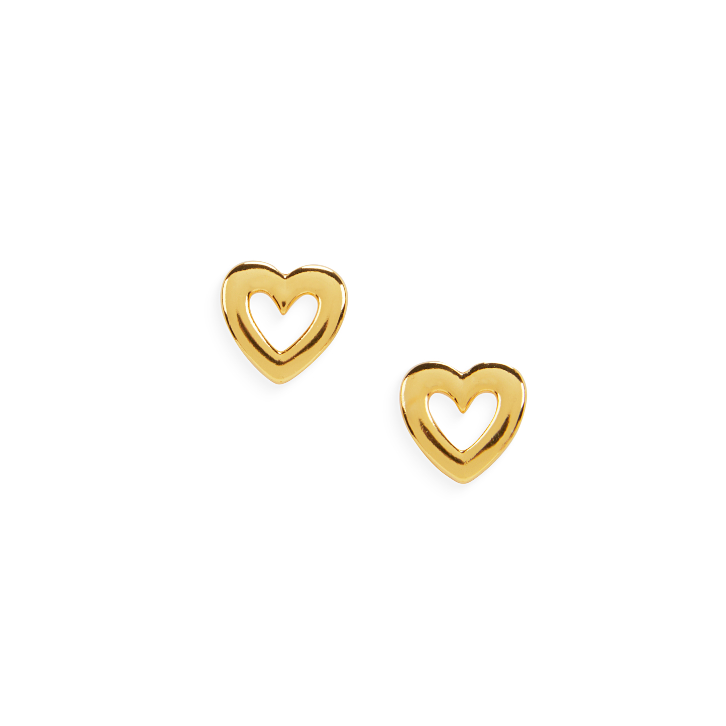 Star button earrings