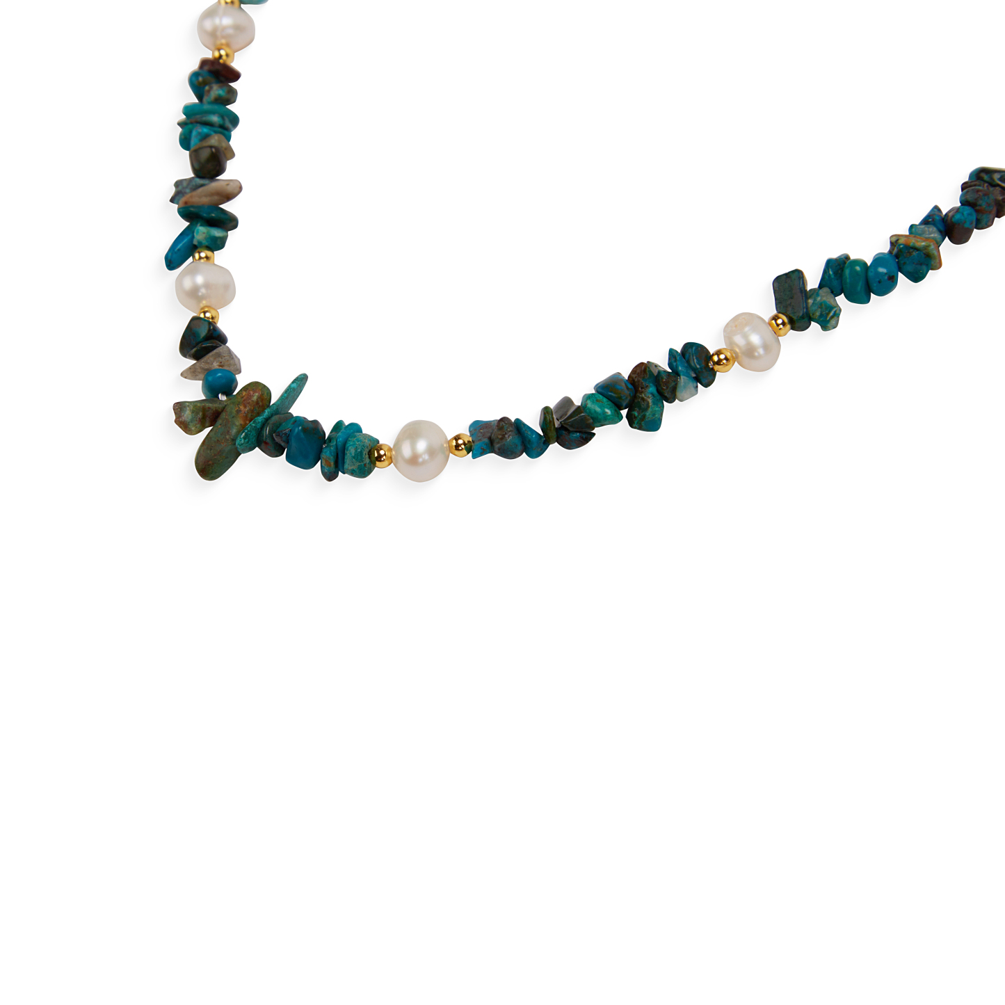 Green Rock Pearl Necklace