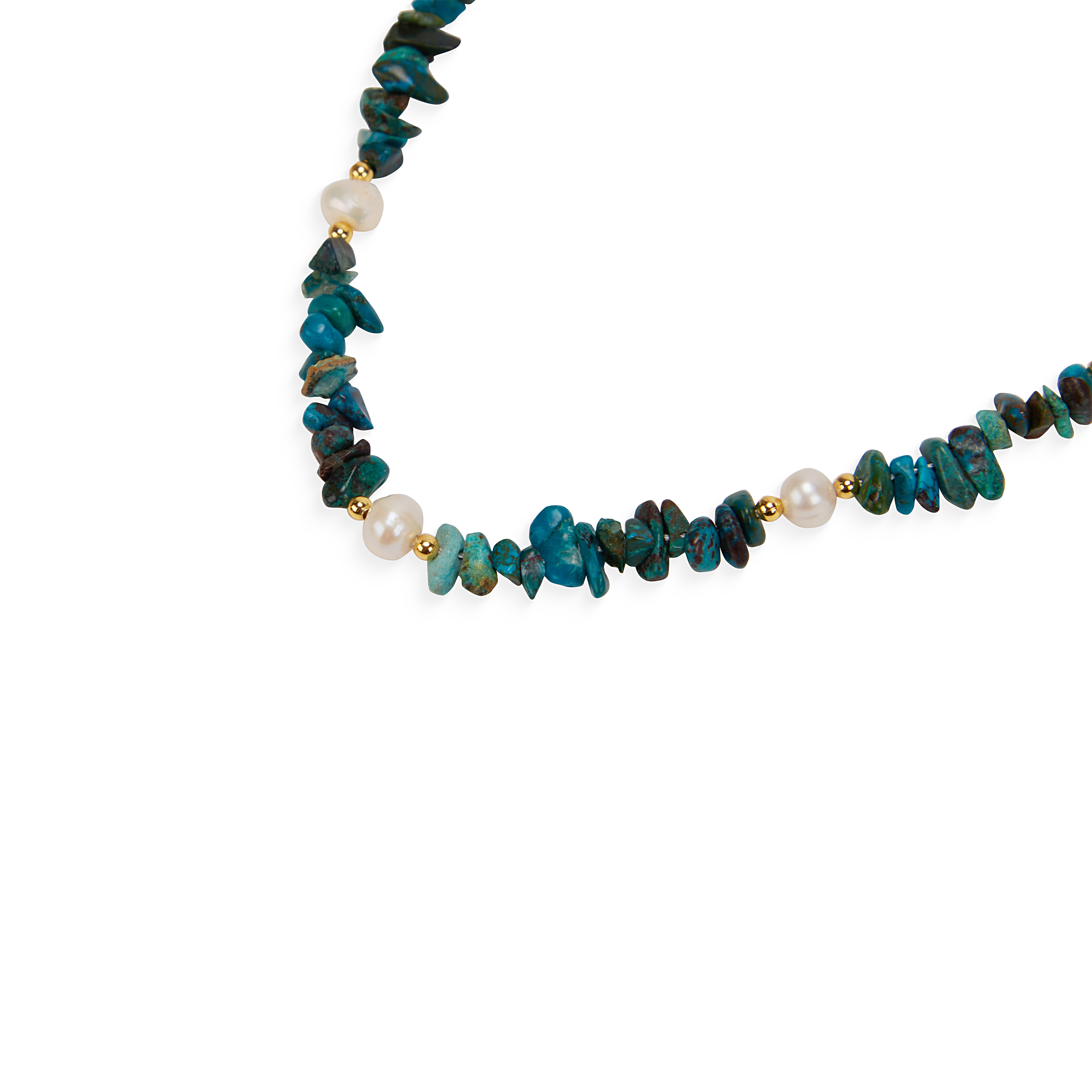 Green Rock Pearl Necklace