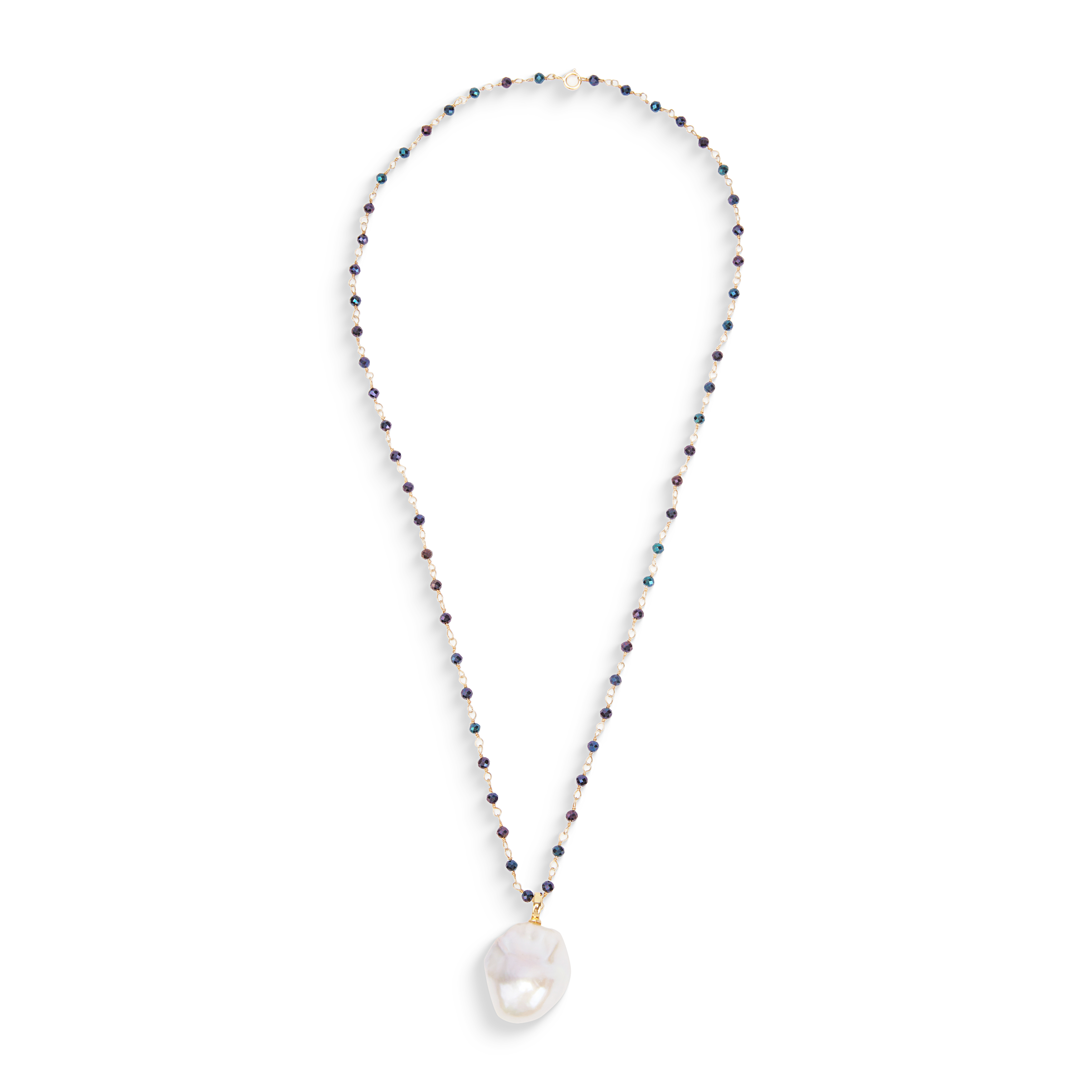 PEARLS CHARM NECKLACE