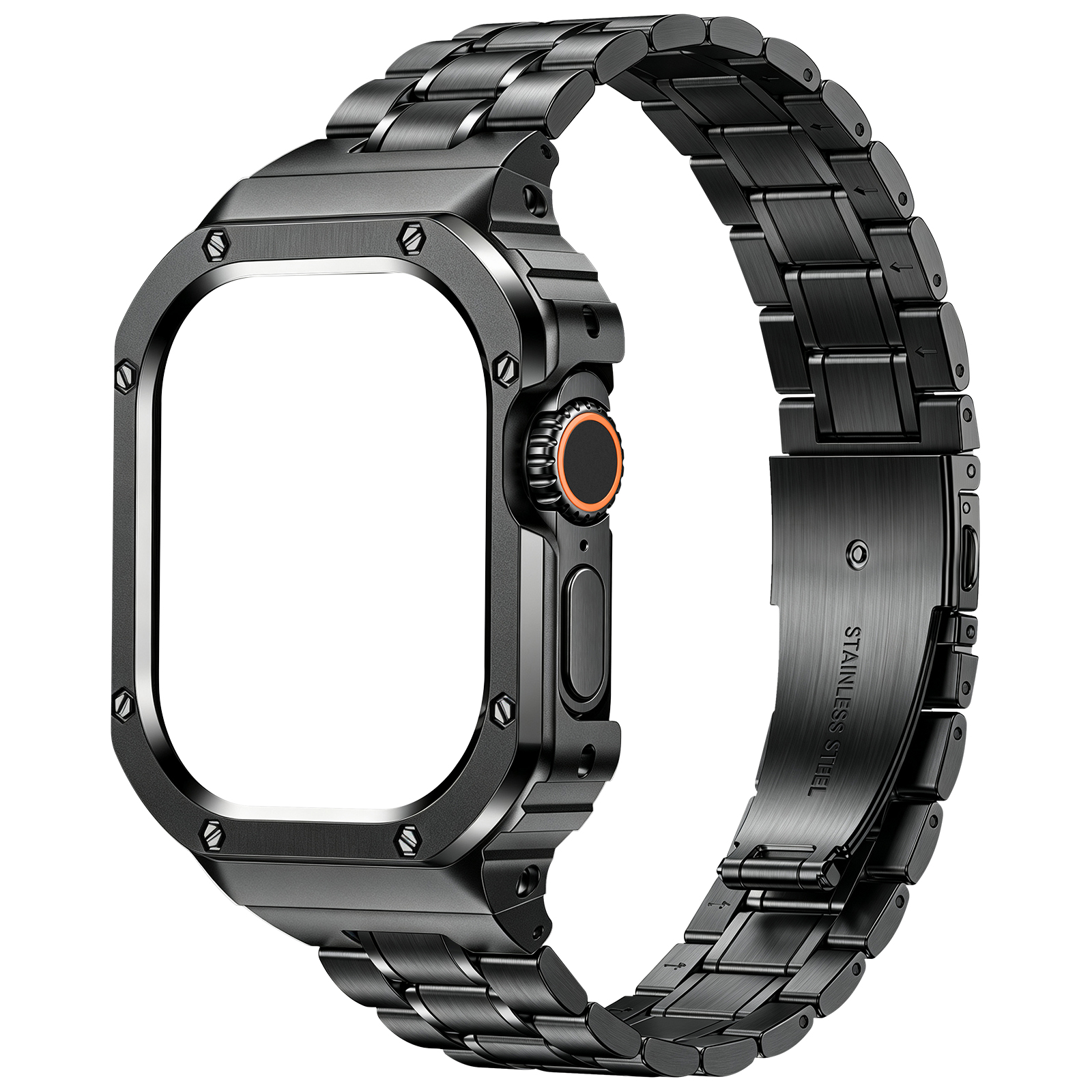 Suitisbest 316L Stainless Steel Case with Band for Apple Watch