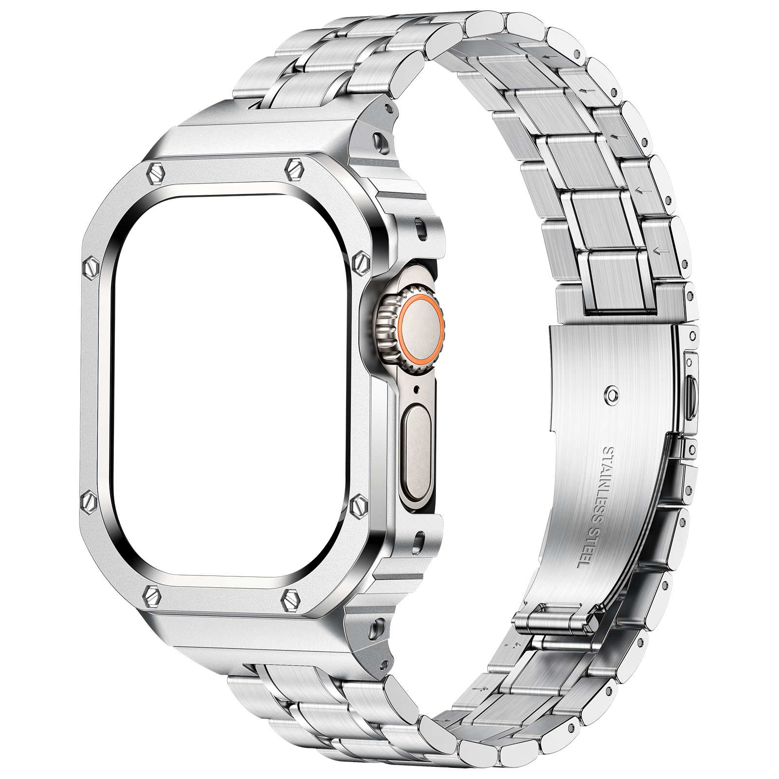 Suitisbest 316L Stainless Steel Case with Band for Apple Watch