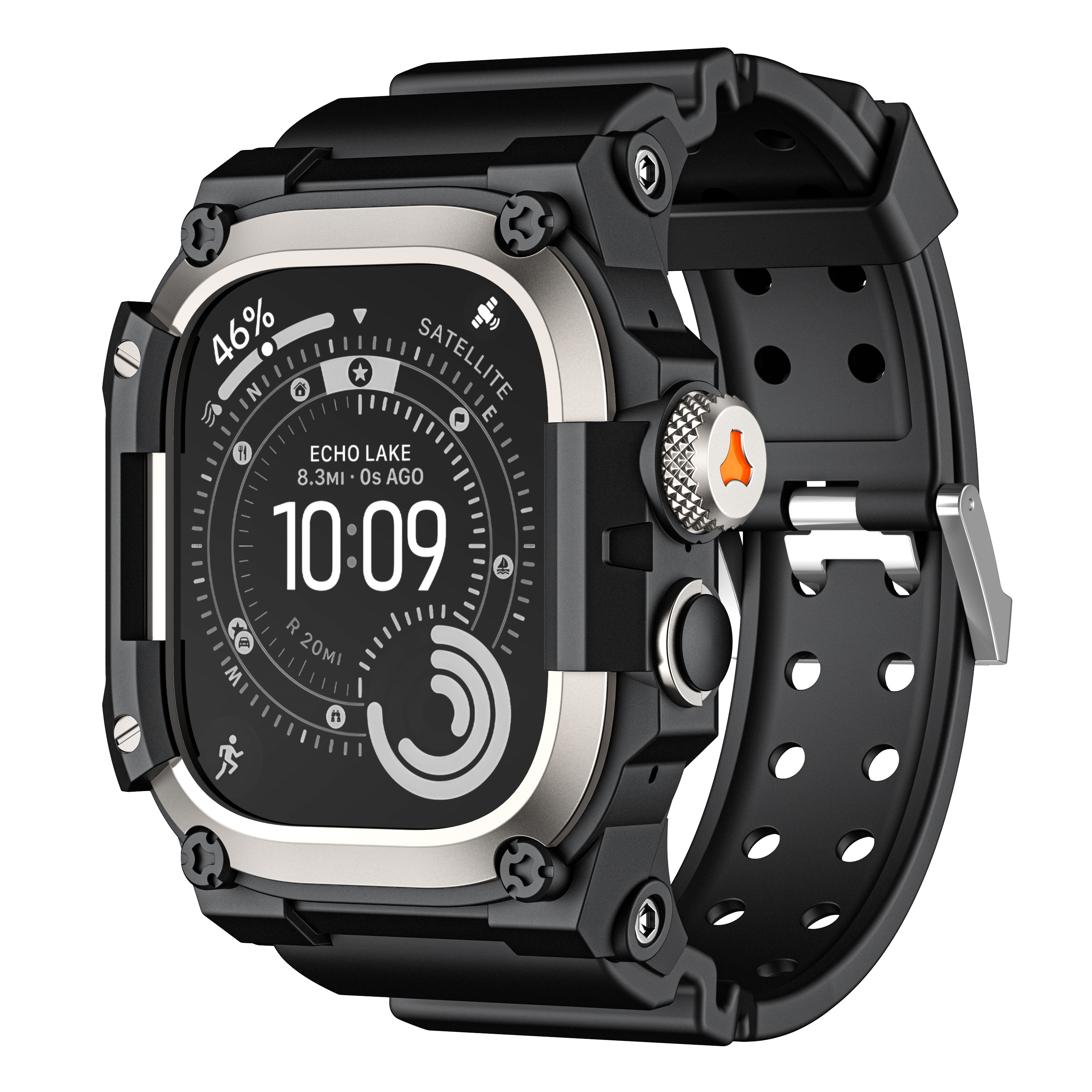 Suitisbest Shockproof Case with Sport Band for Apple Watch Ultra