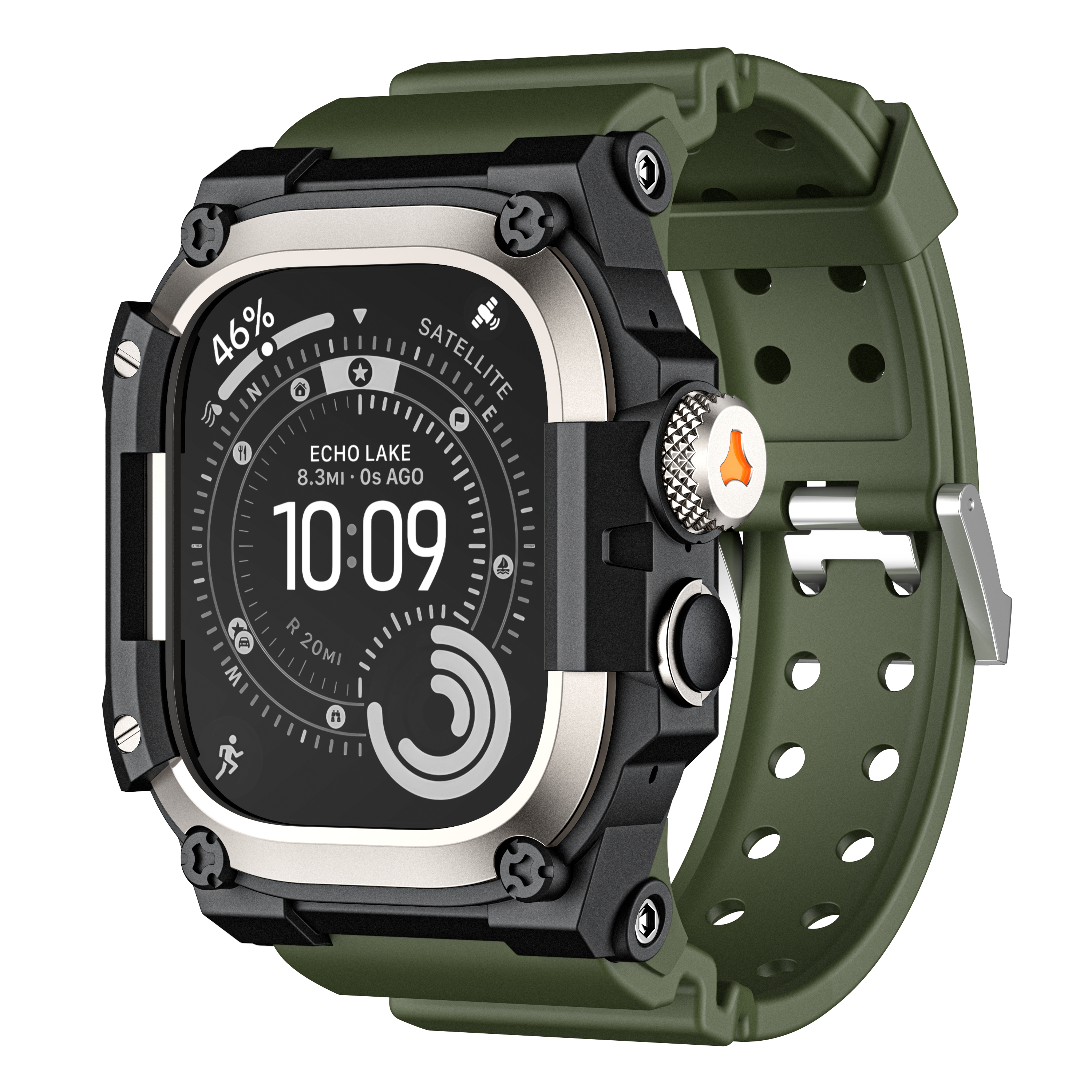Suitisbest Shockproof Case with Sport Band for Apple Watch Ultra