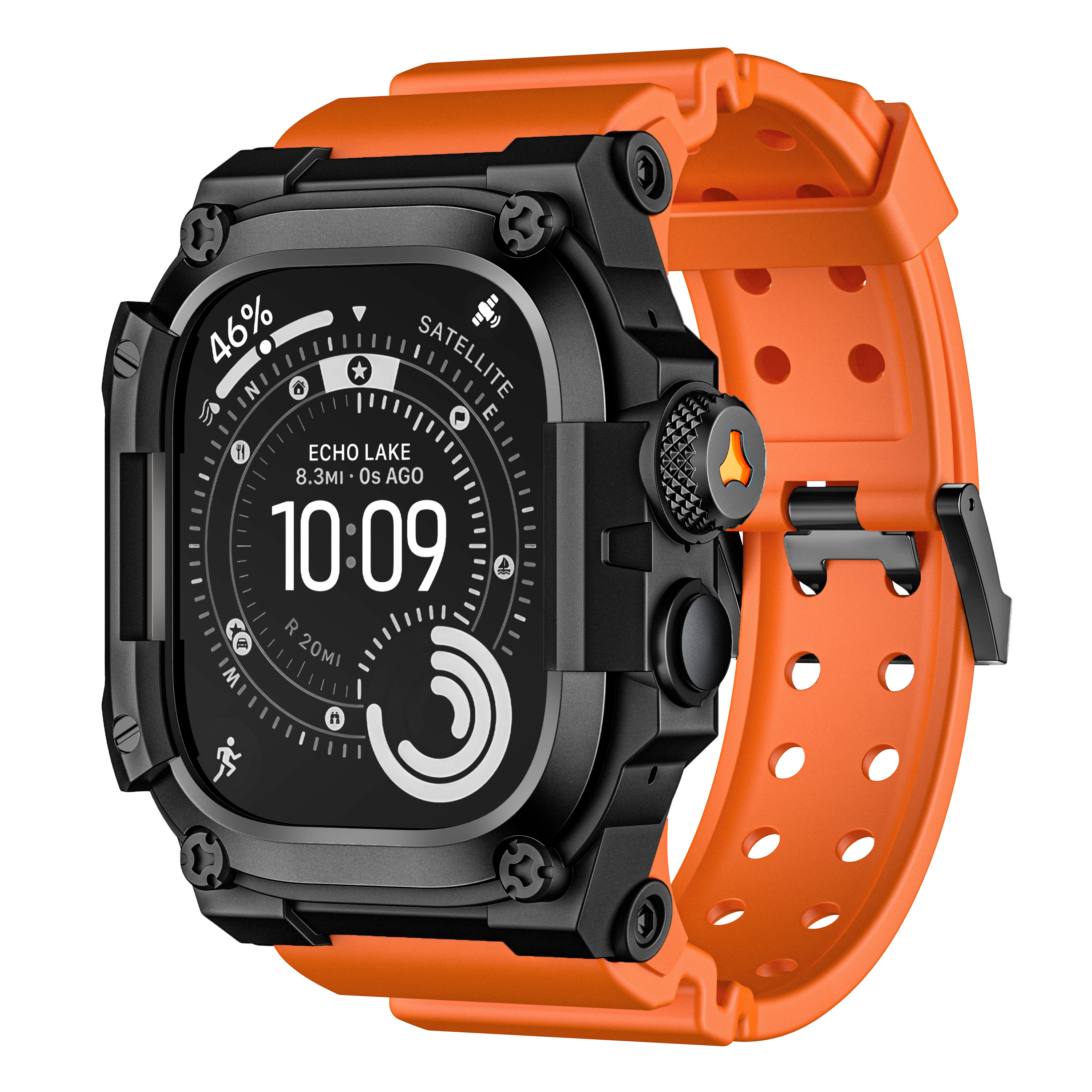 Suitisbest Shockproof Case with Sport Band for Apple Watch Ultra