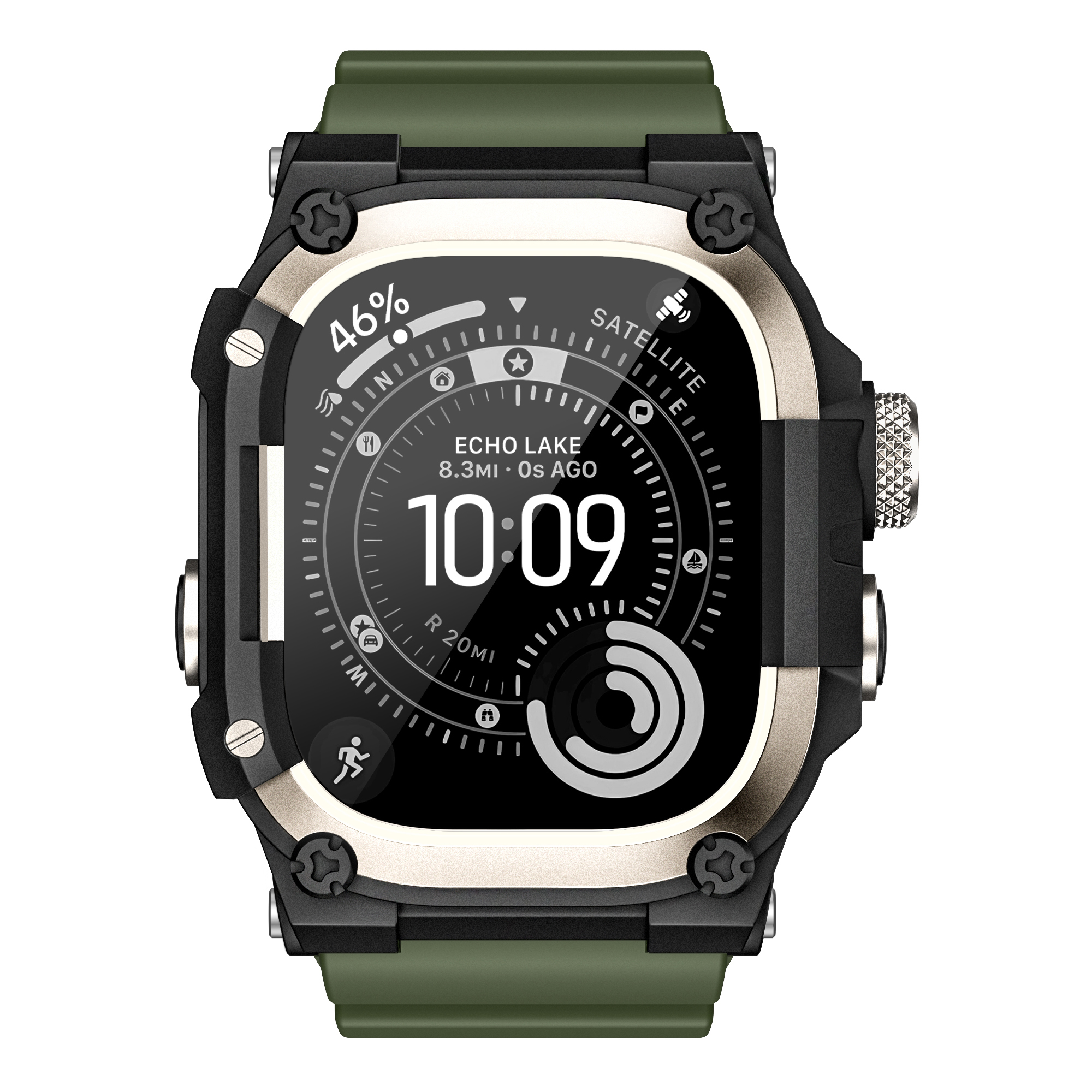 Suitisbest Shockproof Case with Sport Band for Apple Watch Ultra