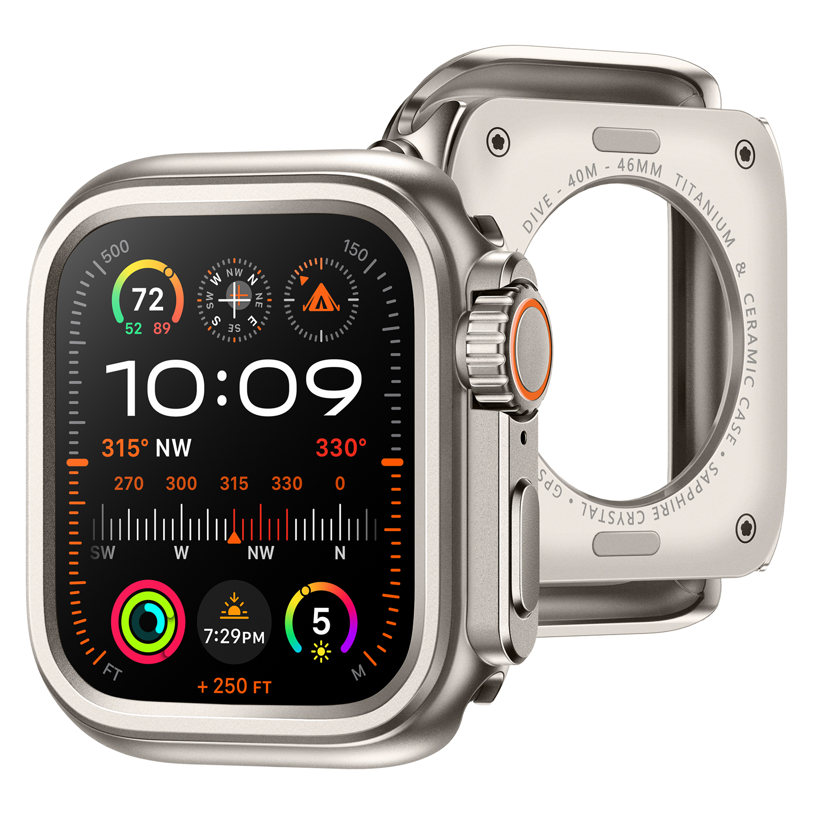 Turn-to-Ultra Metal Case for Apple Watch