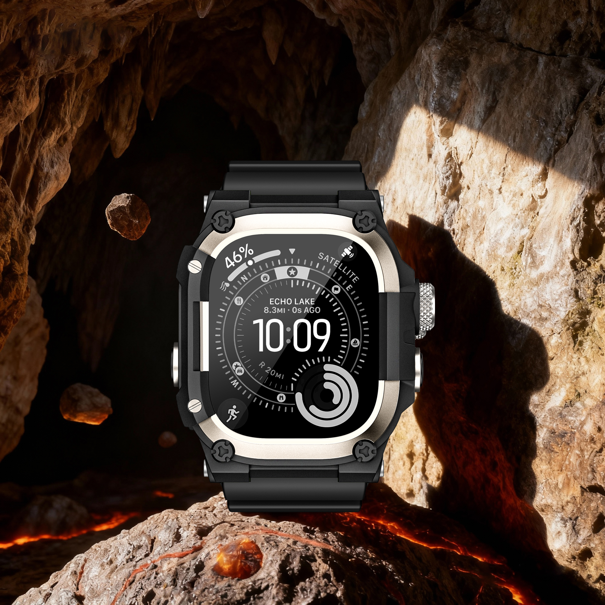 Suitisbest Shockproof Case with Sport Band for Apple Watch Ultra