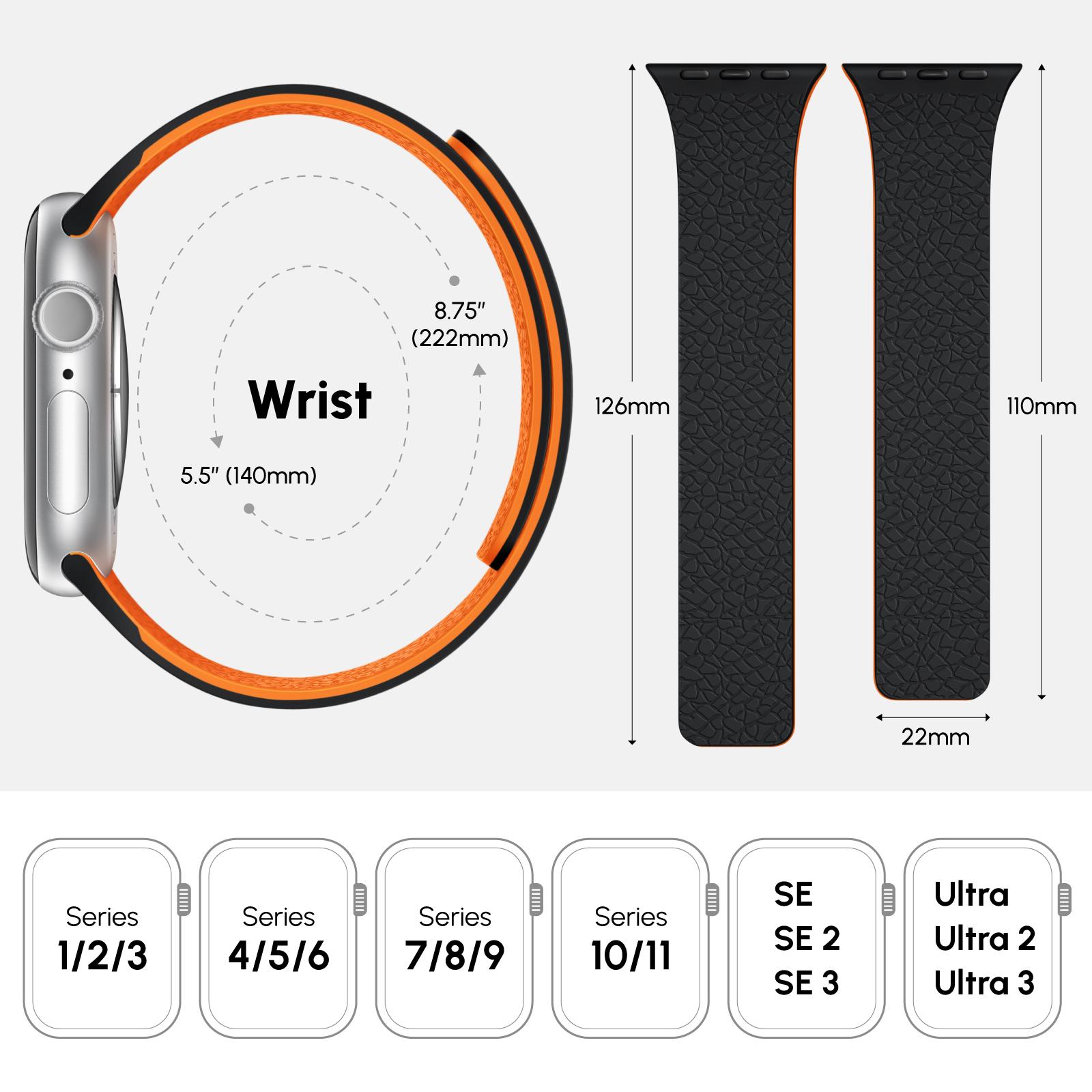Snap Duo Flow - Magnetic Silicone Band for Apple Watch