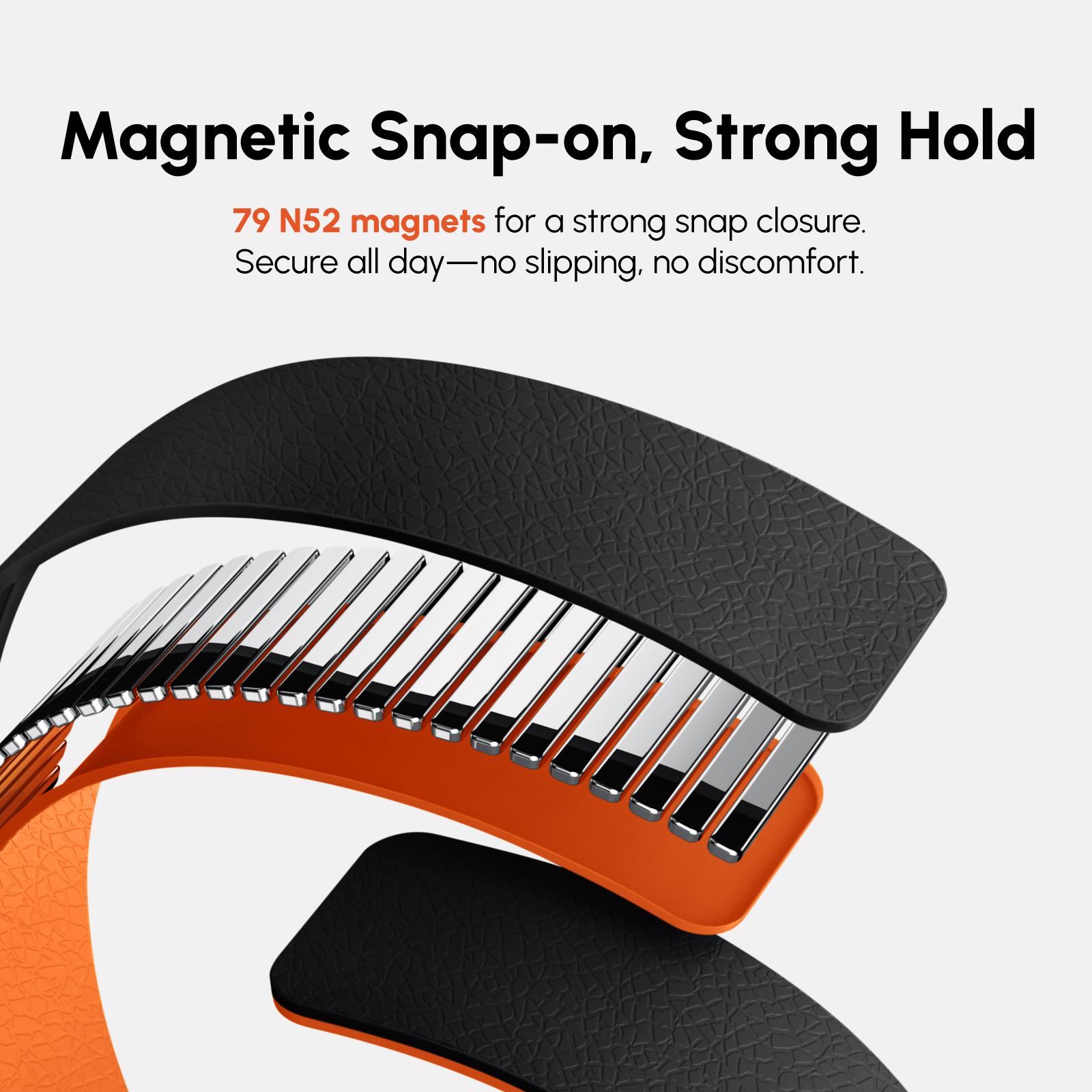 Snap Duo Flow - Magnetic Silicone Band for Apple Watch