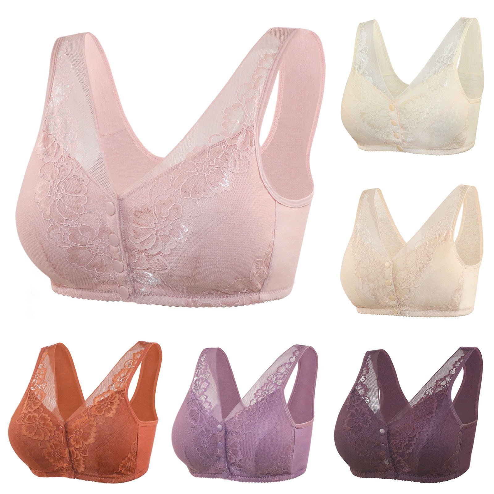 Comfort Wireless Front Close Bra – elementcoll