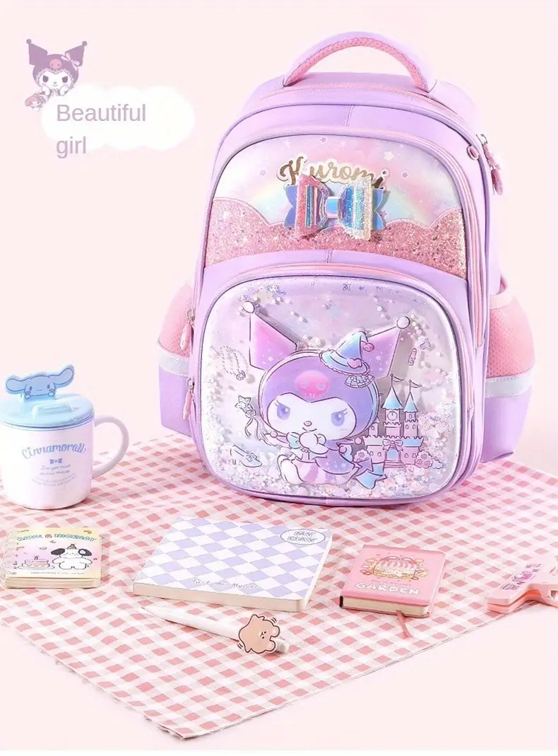       mochila desenho animado anime mochila kawaii fofo daypack detalhes 0