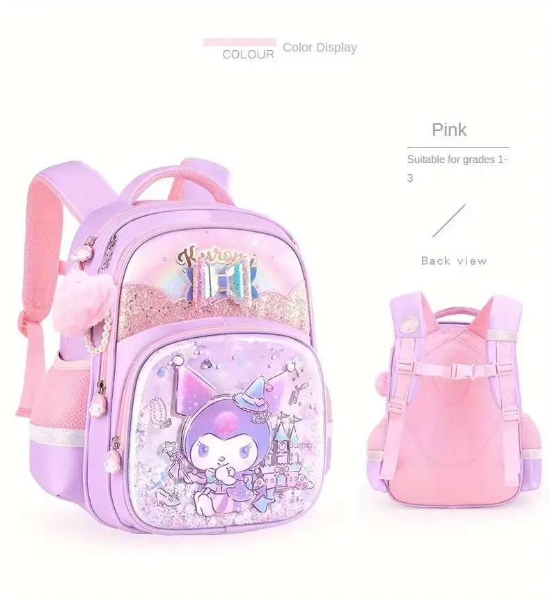       mochila desenho animado anime mochila kawaii linda mochila detalhes 2