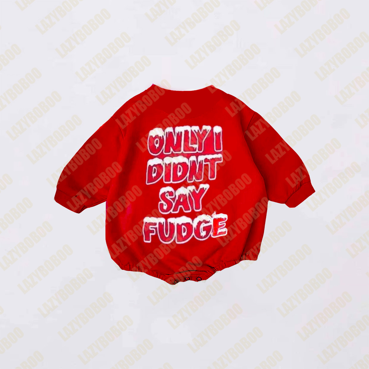 baby Oh,Fudge Christmas print Romper
