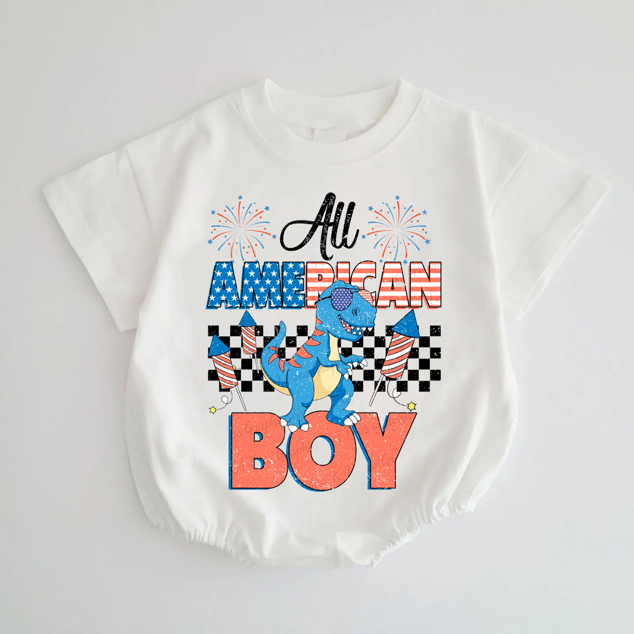 Baby Amamerican Boy Romper