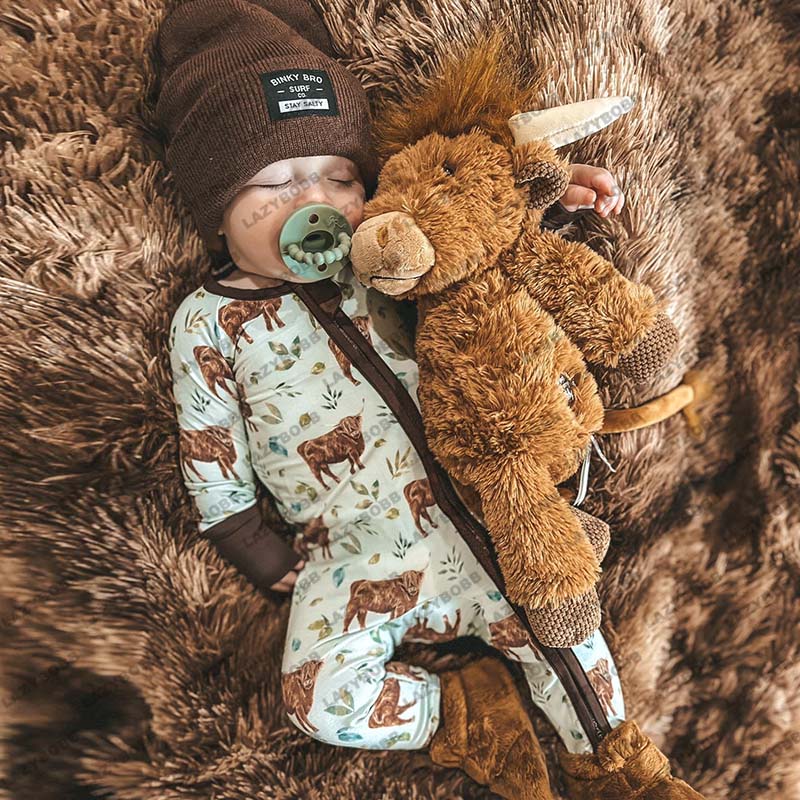 Newborn Cow Print Romper