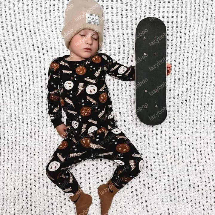  Baby Smiley Print Rompers