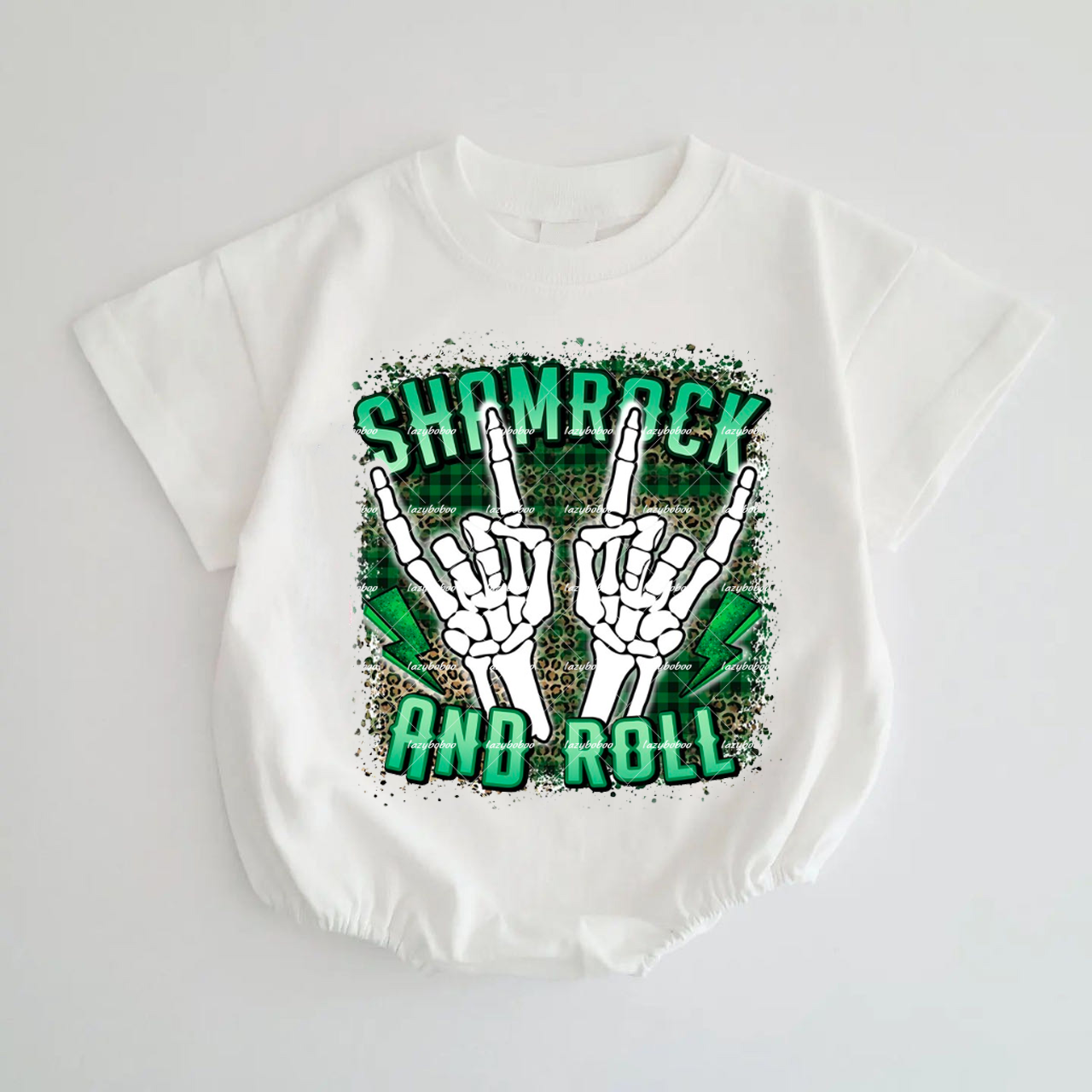 Baby Shamrock and Roll Romper