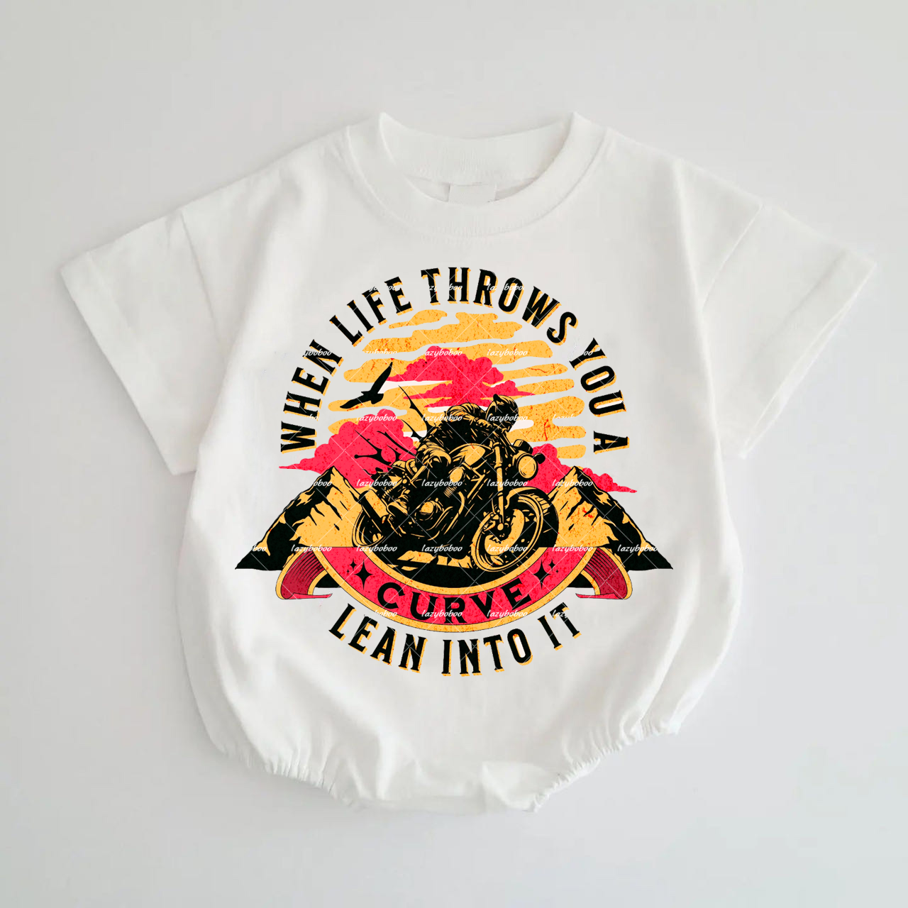 When Life Throws You A Curve Lean Into It Romper