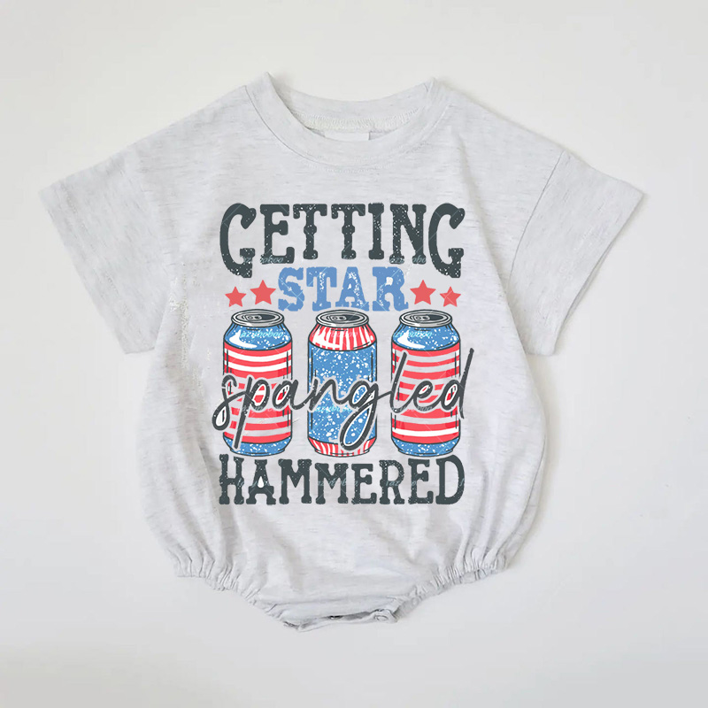 Baby Getting Star  Hammered Romper