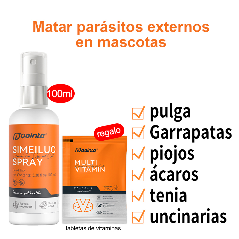 Desparasitante Externo para Mascotas (sin efectos secundarios)🦟