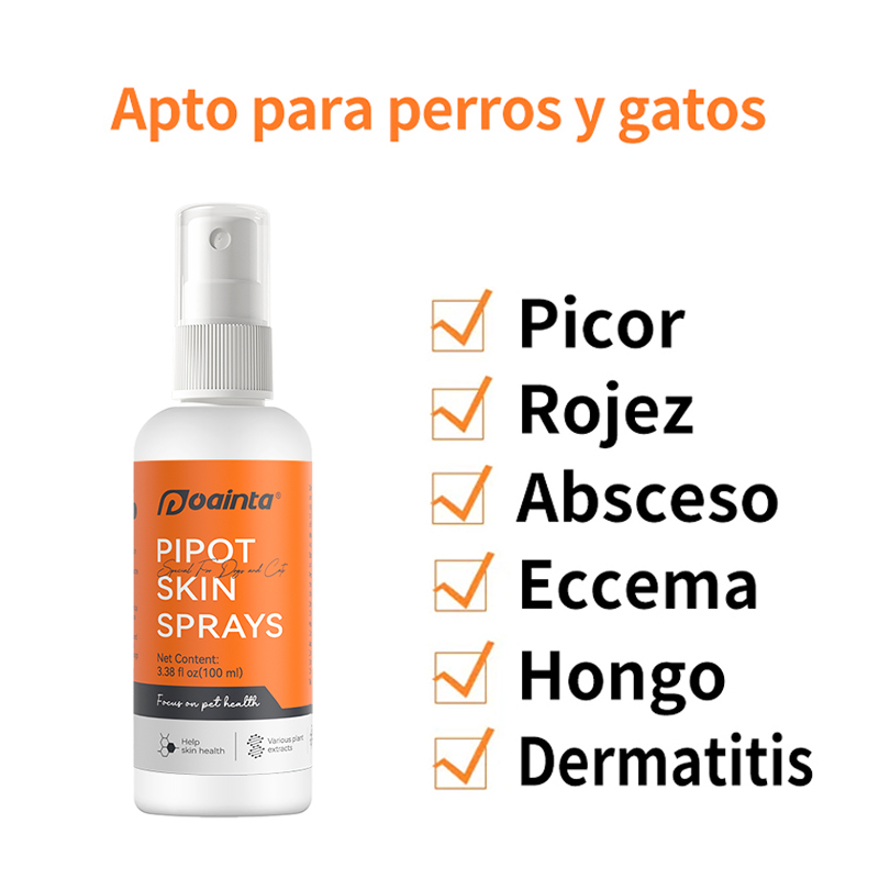 Spray para el tratamiento de la piel de perros y gatos