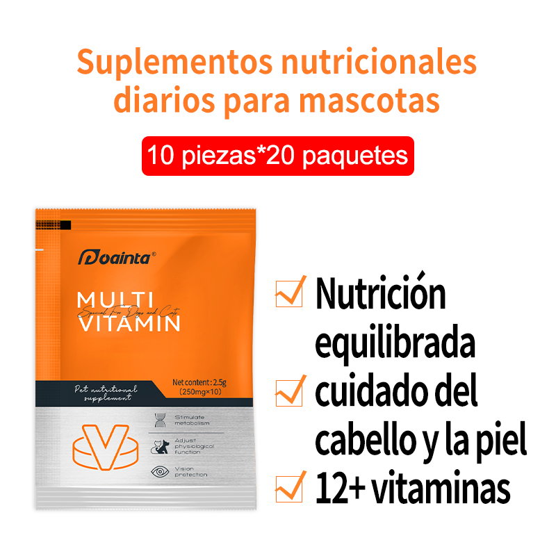 Masticables multivitamínicos para perros y gatos