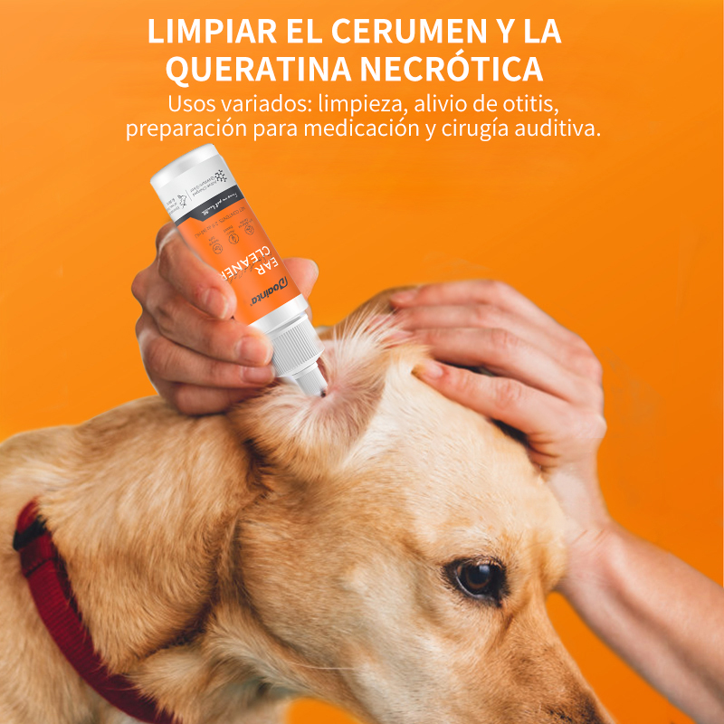 Limpiador de oídos para gatos y perros