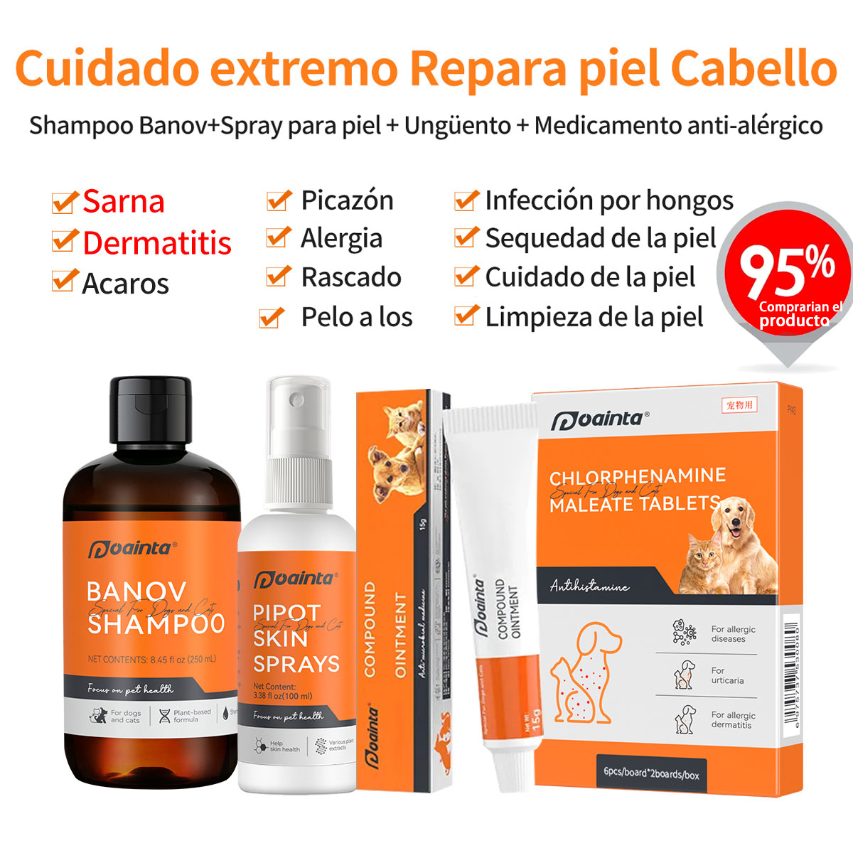 Tabletas de maleato de clorfeniramina (utilizadas para tratar las alergias)