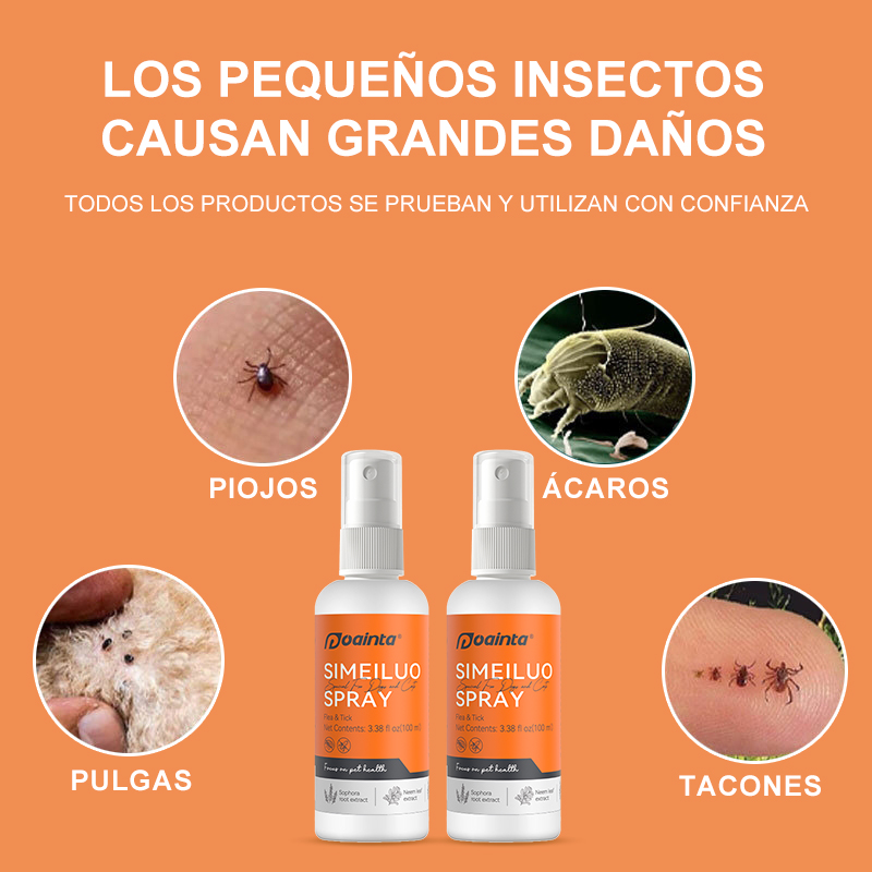 🪳Spray para eliminar garrapatas y pulgas (100 ml )