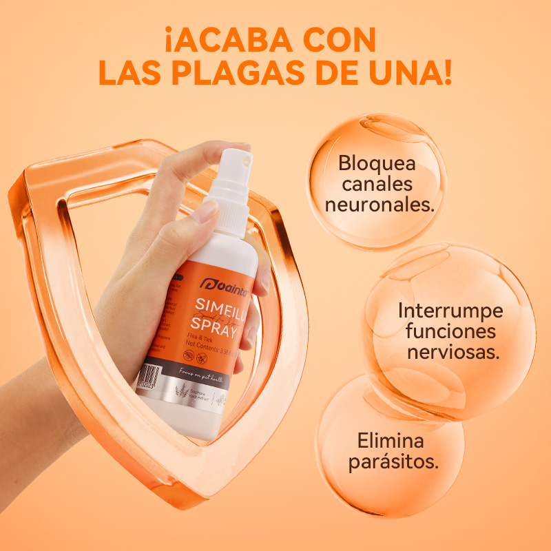 Spray para eliminar garrapatas y pulgas (100 ml )