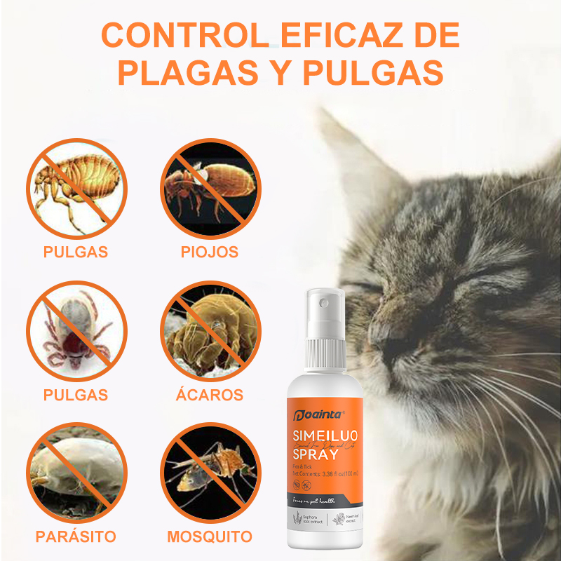 🪳Spray para eliminar garrapatas y pulgas (100 ml )