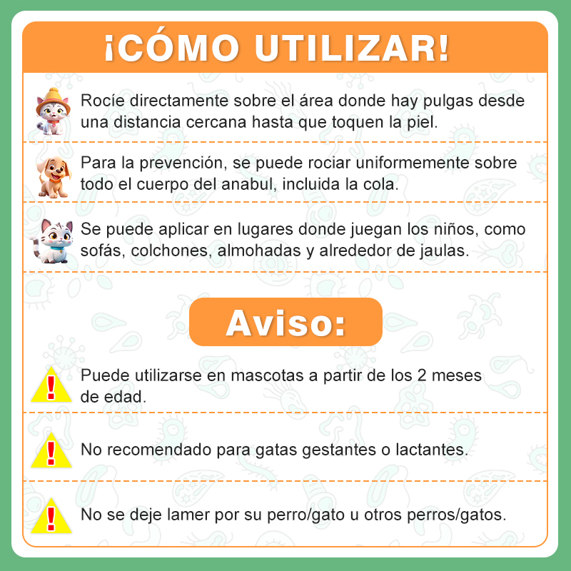 🪳Spray para eliminar garrapatas y pulgas (100 ml )