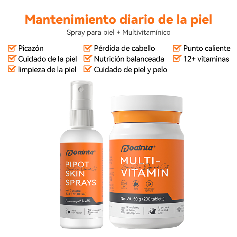 Spray para el tratamiento de la piel de perros y gatos