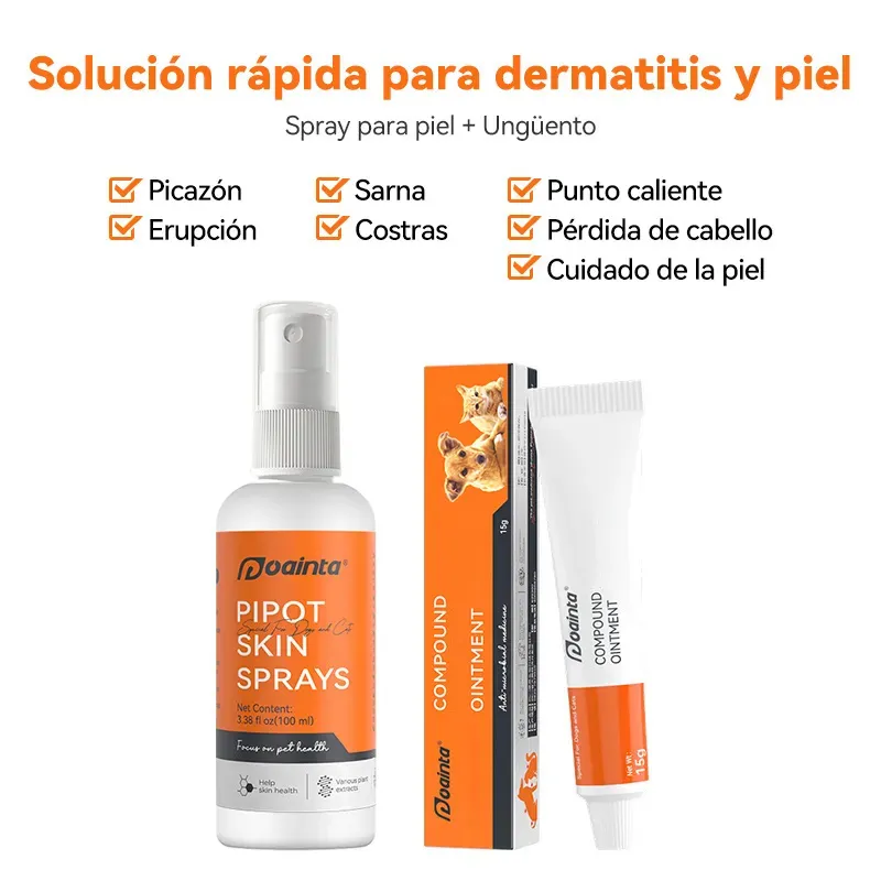 Spray para el tratamiento de la piel de perros y gatos
