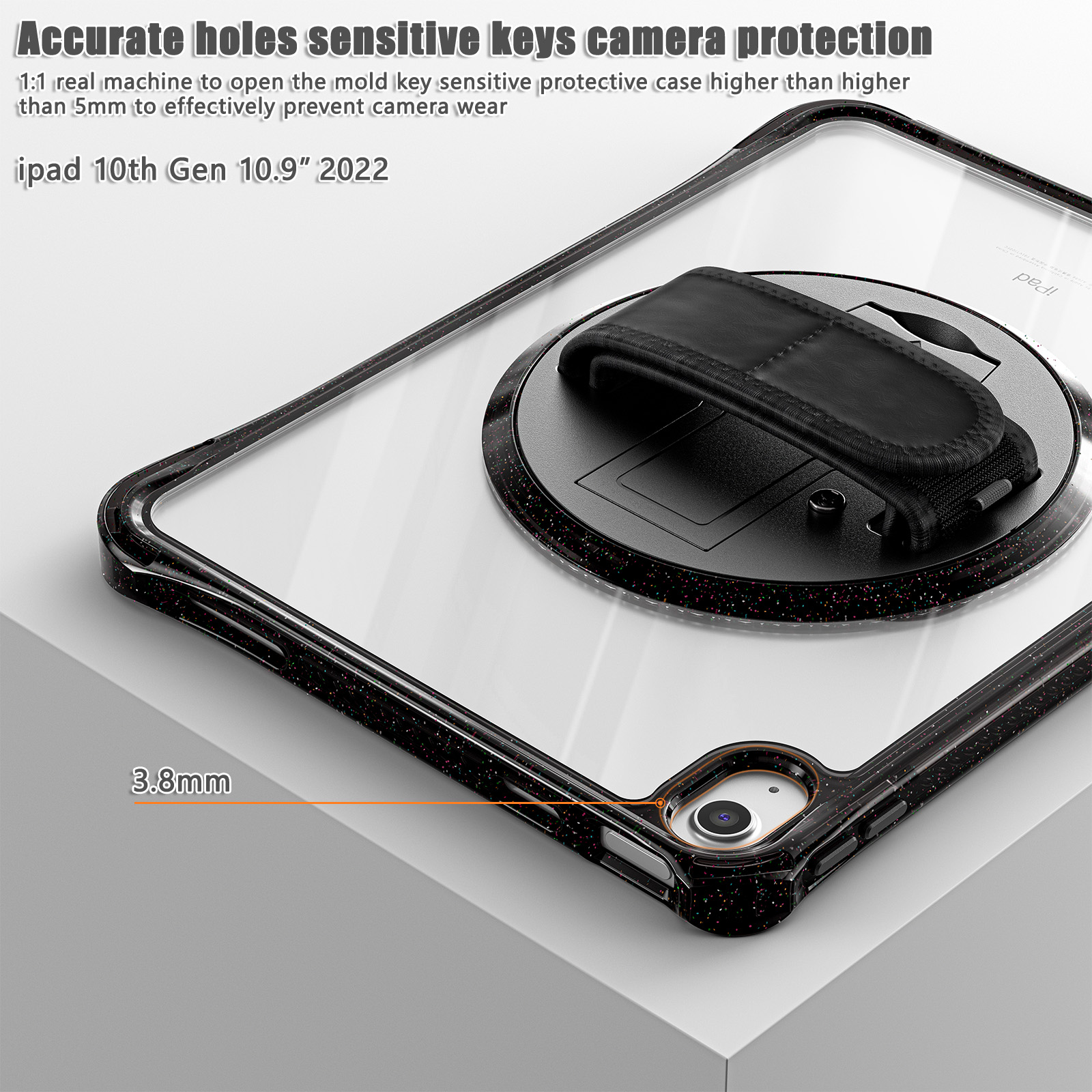 Full-Body Shockproof Protective Case 360 Rotating Hand Strap Kickstand For iPad 10th Gen Case 10.9 Inch 2022 