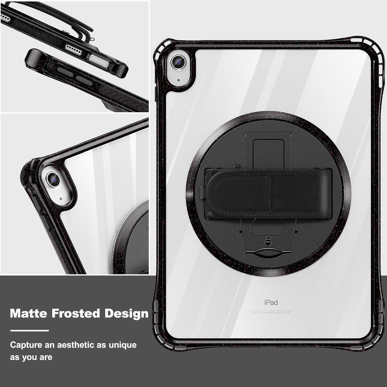 Full-Body Shockproof Protective Case 360 Rotating Hand Strap Kickstand For iPad 10th Gen Case 10.9 Inch 2022 
