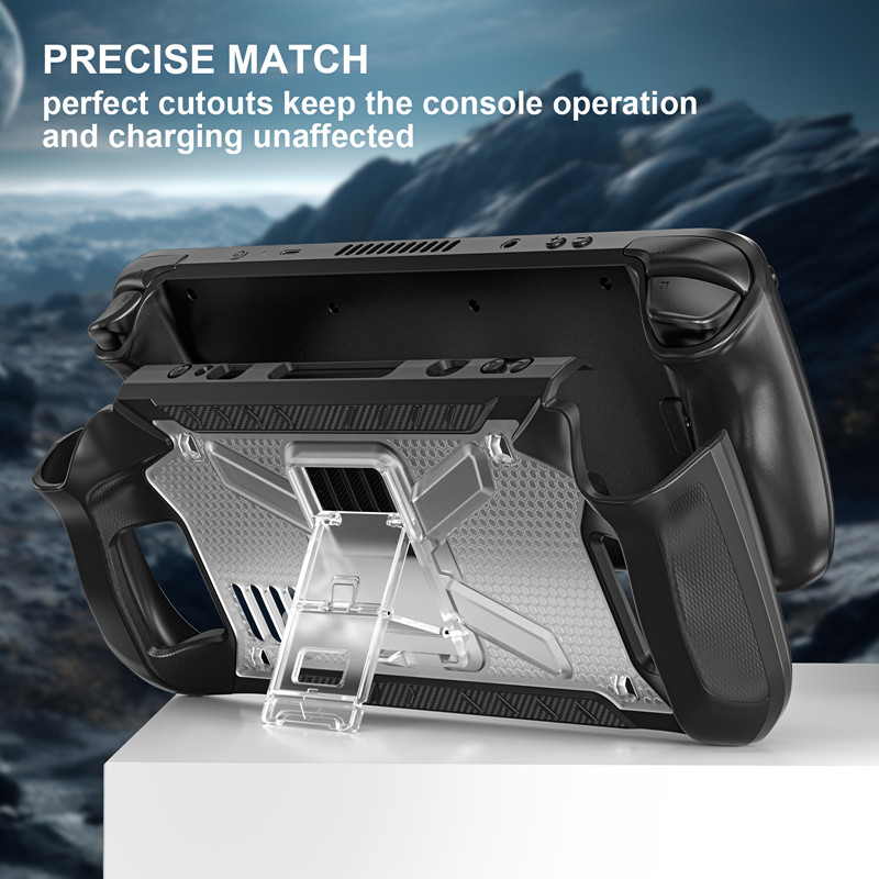 Video Game Player Cases Silicone Protector Shell Cover For Valve Steam Deck Case With Stand