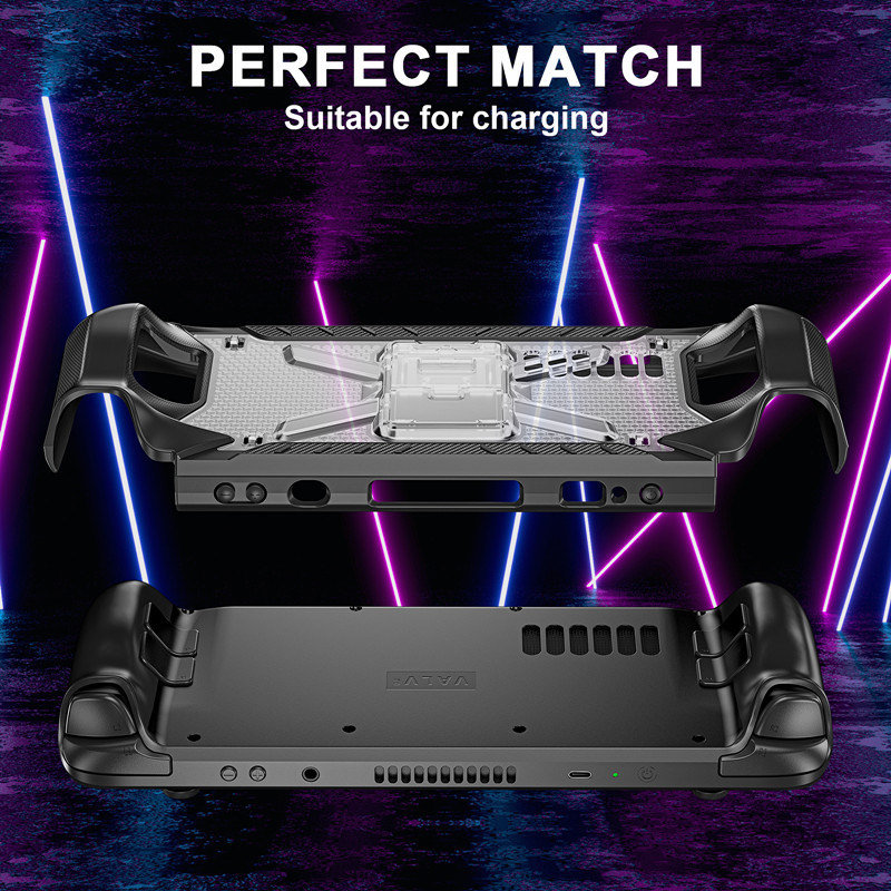 Video Game Player Cases Silicone Protector Shell Cover For Valve Steam Deck Case With Stand