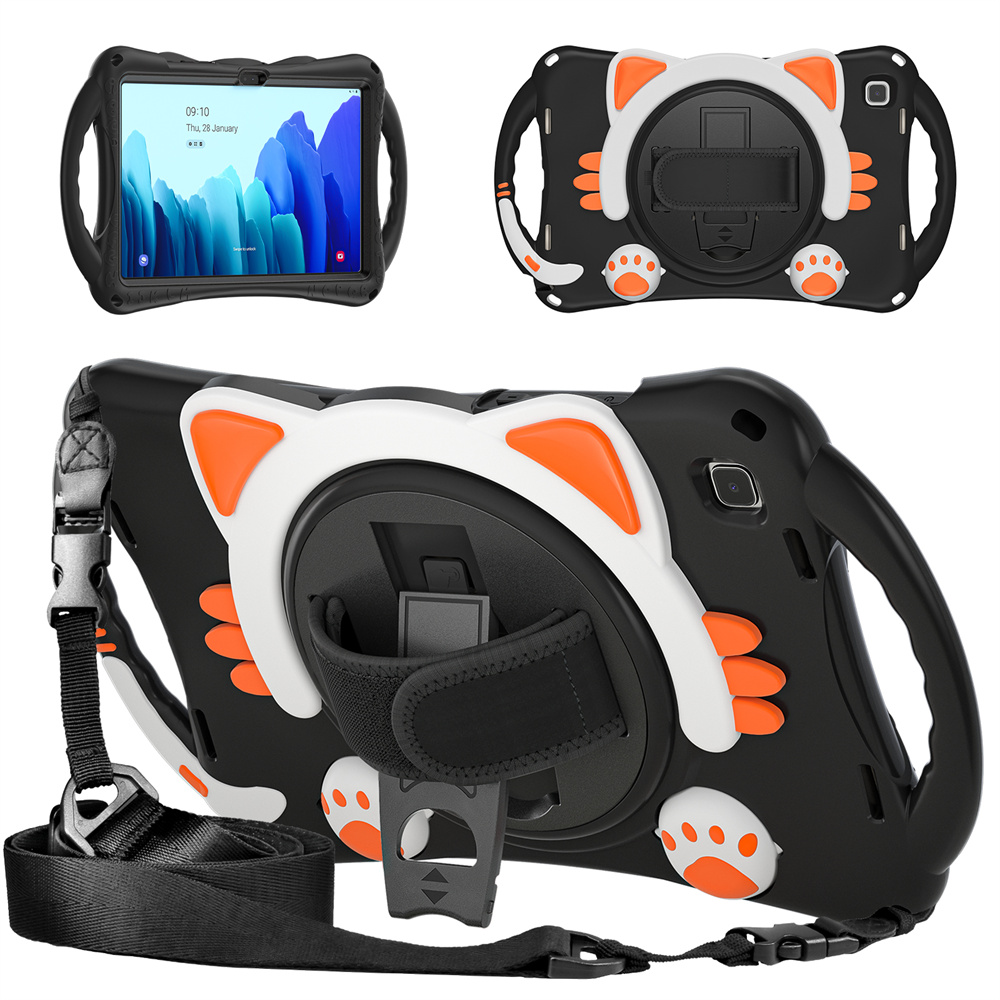 Technology Design Low Price Cute Kids Silicone Tablet Cover For Samsung Galaxy Tab A7 Case With Logo