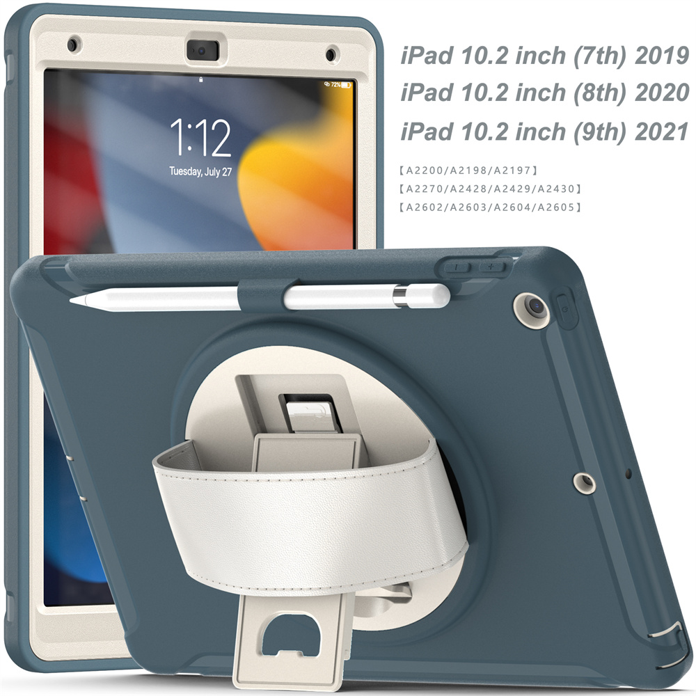 Shockproof TPU Tablet Case For IPad 10.2 2019 2020 2021 Back Cover Case With Pencil Holder